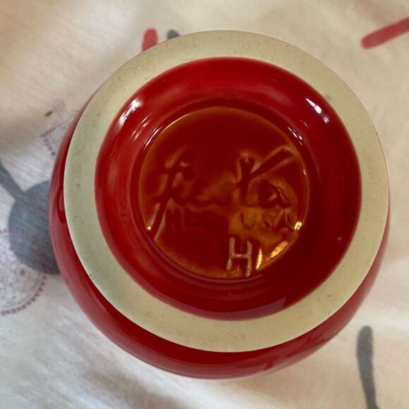 Fiestaware Scarlet Creamer and Sugar Bowl - Picture 4 of 4